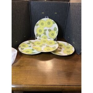Vintage Royal China Sunflower Pattern Set Of 4 Dinner Plates‎ 10 1/4 In